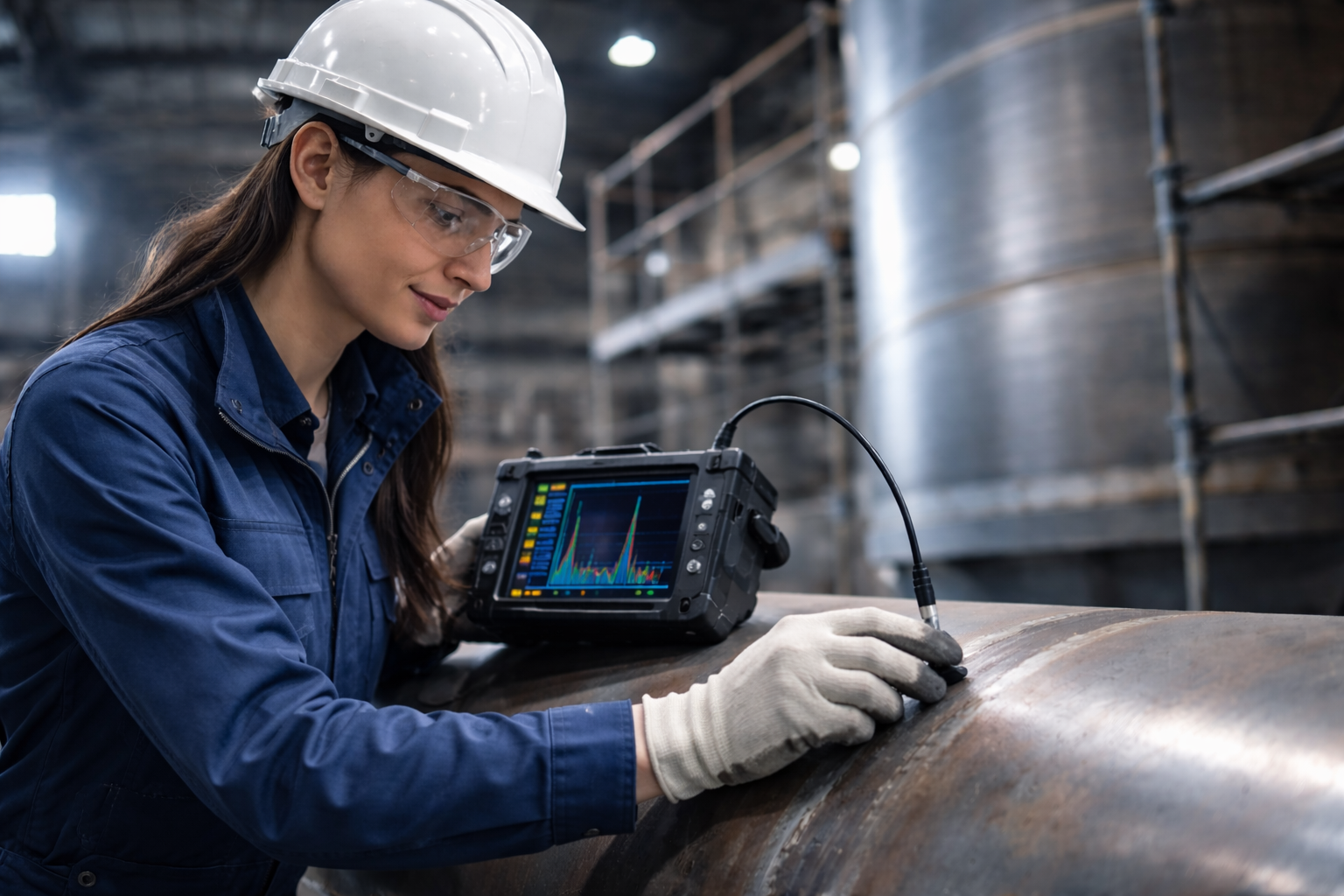 Inspección de soldaduras industriales